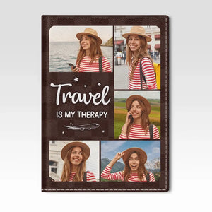 Photo personnalisée : prenez des photos de vos vols, pas de vos émotions ! Étui de passeport personnalisé, porte-passeport, cadeau de vacances, cadeau pour les amoureux du voyage d'aventure.