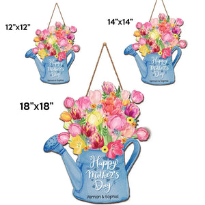 Une mère, câlins chaleureux et doux souvenirs - Panneau en bois personnalisé pour la décoration intérieure de la famille - Cadeau de pendaison de crémaillère pour la fête des mères