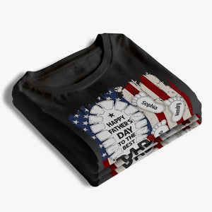 Bonne fête des pères au meilleur papa - T-shirt unisexe personnalisé, sweat à capuche, sweat-shirt - 4 juillet, fête des pères, cadeau pour papa, grand-père