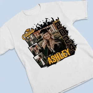 Photo personnalisée : un bon moment pour un nouveau départ ! T-shirt, sweat à capuche et sweat-shirt unisexe personnalisé pour la famille ! Cadeau de fin d'études pour les membres de la famille, les frères et sœurs.
