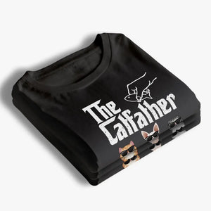 Fier père de plusieurs chats - T-shirt unisexe personnalisé, sweat à capuche et sweat-shirt - Cadeau pour propriétaires et amoureux des animaux