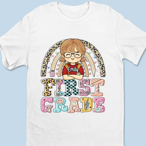 En route vers de nouveaux sommets - T-shirt enfant personnalisé - Cadeau de rentrée scolaire pour enfant