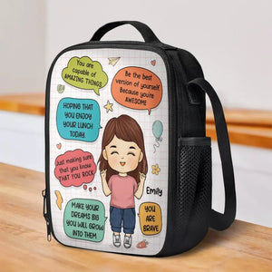 Tu es capable de choses incroyables - Sac à lunch personnalisé - Cadeau de rentrée scolaire pour enfant