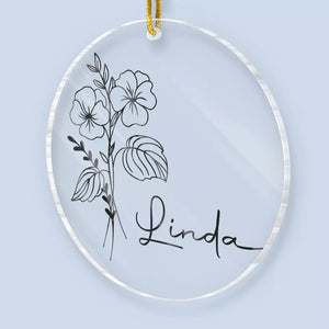 Un ami est comme une fleur, il apporte joie et bonheur à nos cœurs - Ornement personnalisé Bestie - Forme personnalisée en acrylique - Cadeau de Noël pour les meilleures amies, BFF, sœurs
