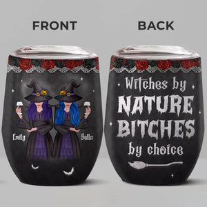Tu es ma sorcière préférée pour discuter de sorcières avec - Verre à vin personnalisé Bestie - Cadeau d'Halloween pour meilleures amies, meilleures amies, sœurs