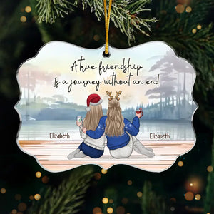 L'amitié est le plus grand trésor de tous - Décoration personnalisée Bestie - Acrylique en forme de Benelux - Cadeau de Noël pour meilleures amies, meilleures amies, sœurs