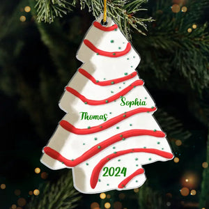 Joyeux Noël à ma famille - Décoration personnalisée pour la famille - Forme personnalisée en acrylique - Nouveauté, cadeau de Noël pour les membres de la famille AMZ