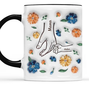 La famille avant tout - Mug personnalisé avec effet gonflé en 3D - Cadeau pour la fête des mères, maman, grand-mère