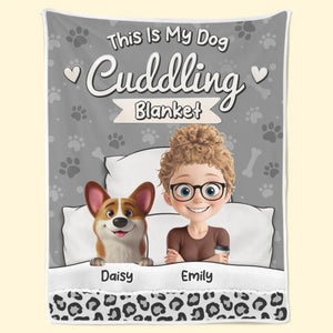 Couverture câline « Ceci est mon chien » – Couverture personnalisée pour chien – Cadeau pour les propriétaires d'animaux et les amoureux des animaux