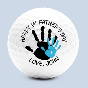 Mon premier héros avec le meilleur swing - Balle de golf personnalisée pour la famille - Fête des pères, cadeau pour les amateurs de sport, les joueurs de sport, papa, grand-père