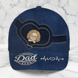 Custom Hat, All Over Print Classic Cap - Personalized 4th Of July Gifts For Dad, Grandpa - Greatest Family Man