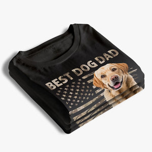 T-shirt, sweat à capuche et sweat-shirt unisexe personnalisé avec photo « Père chien ultime » – Fête des pères, cadeau pour les propriétaires et les amoureux des animaux