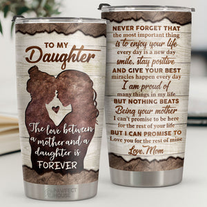 N'oubliez jamais que le plus important est de profiter de la vie - Gobelet - À ma fille, Cadeau pour fille, Cadeau de maman pour fille, Cadeau d'anniversaire pour fille