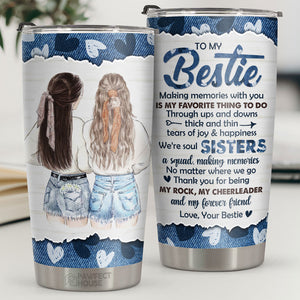 Merci d'être mon roc, ma pom-pom girl et mon amie pour toujours - Gobelet - À ma meilleure amie, cadeau pour meilleure amie, meilleure amie, sœur, cadeau d'anniversaire pour meilleure amie et amie