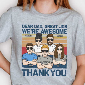 Merci papa, nous sommes géniaux - T-shirt unisexe personnalisé - Cadeau pour papa