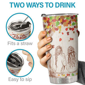 Merci pour les rires et pour tout le plaisir que nous avons partagé - Tumbler - À ma meilleure amie, cadeau pour meilleure amie, meilleure amie, sœur, cadeau d'anniversaire pour meilleure amie et amie