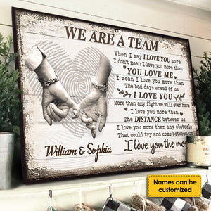 I Love You More Than Any Fight We Will Ever Have - Gift For Couples, Personalized Horizontal Poster.