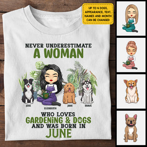 J'adore le jardinage et les chiens ! T-shirt et sweat à capuche unisexe personnalisé ! Cadeau pour les amoureux du jardinage et des animaux.