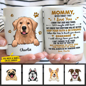 To Dog Mom Never Forget That I Love You - Personalized Mug.