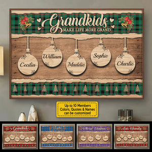 Together - We Make A Family - Personalized Horizontal Poster.