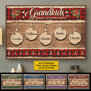 Together - We Make A Family - Personalized Horizontal Poster.