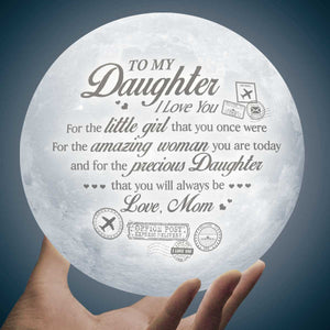 Je t'aime pour la petite fille que tu étais autrefois - Lampe Lune - À ma fille, Cadeau pour fille, Cadeau fille de maman, Cadeau d'anniversaire pour fille, Cadeau de Noël