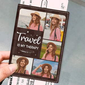Photo personnalisée : prenez des photos de vos vols, pas de vos émotions ! Étui de passeport personnalisé, porte-passeport, cadeau de vacances, cadeau pour les amoureux du voyage d'aventure.