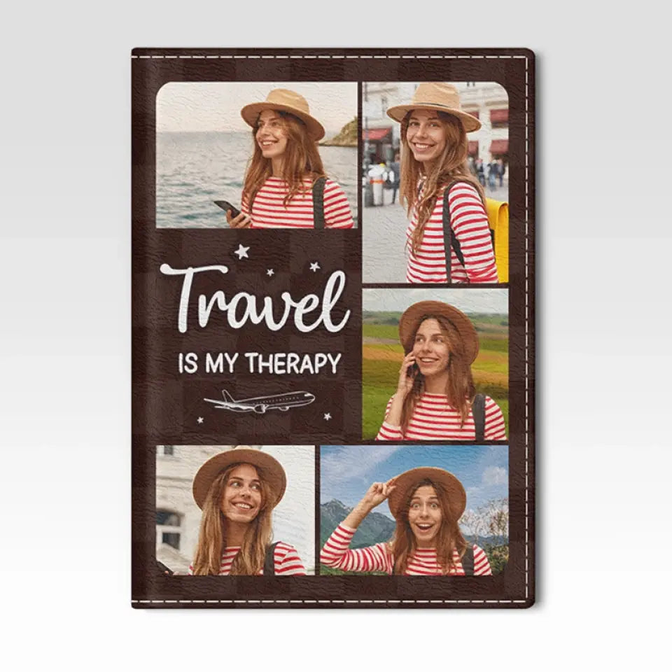 Photo personnalisée : prenez des photos de vos vols, pas de vos émotions ! Étui de passeport personnalisé, porte-passeport, cadeau de vacances, cadeau pour les amoureux du voyage d'aventure.