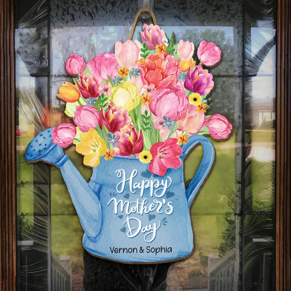 Une mère, câlins chaleureux et doux souvenirs - Panneau en bois personnalisé pour la décoration intérieure de la famille - Cadeau de pendaison de crémaillère pour la fête des mères