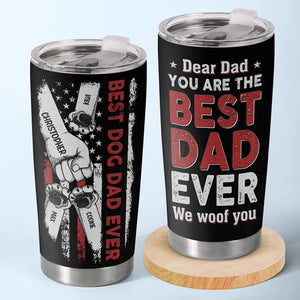 Tu es le meilleur papa du monde, je t'aime ! - Gobelet personnalisé pour chien - Fête des pères, cadeau pour les propriétaires d'animaux de compagnie et les amoureux des animaux