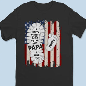 Bonne fête des pères au meilleur papa - T-shirt unisexe personnalisé, sweat à capuche, sweat-shirt - 4 juillet, fête des pères, cadeau pour papa, grand-père