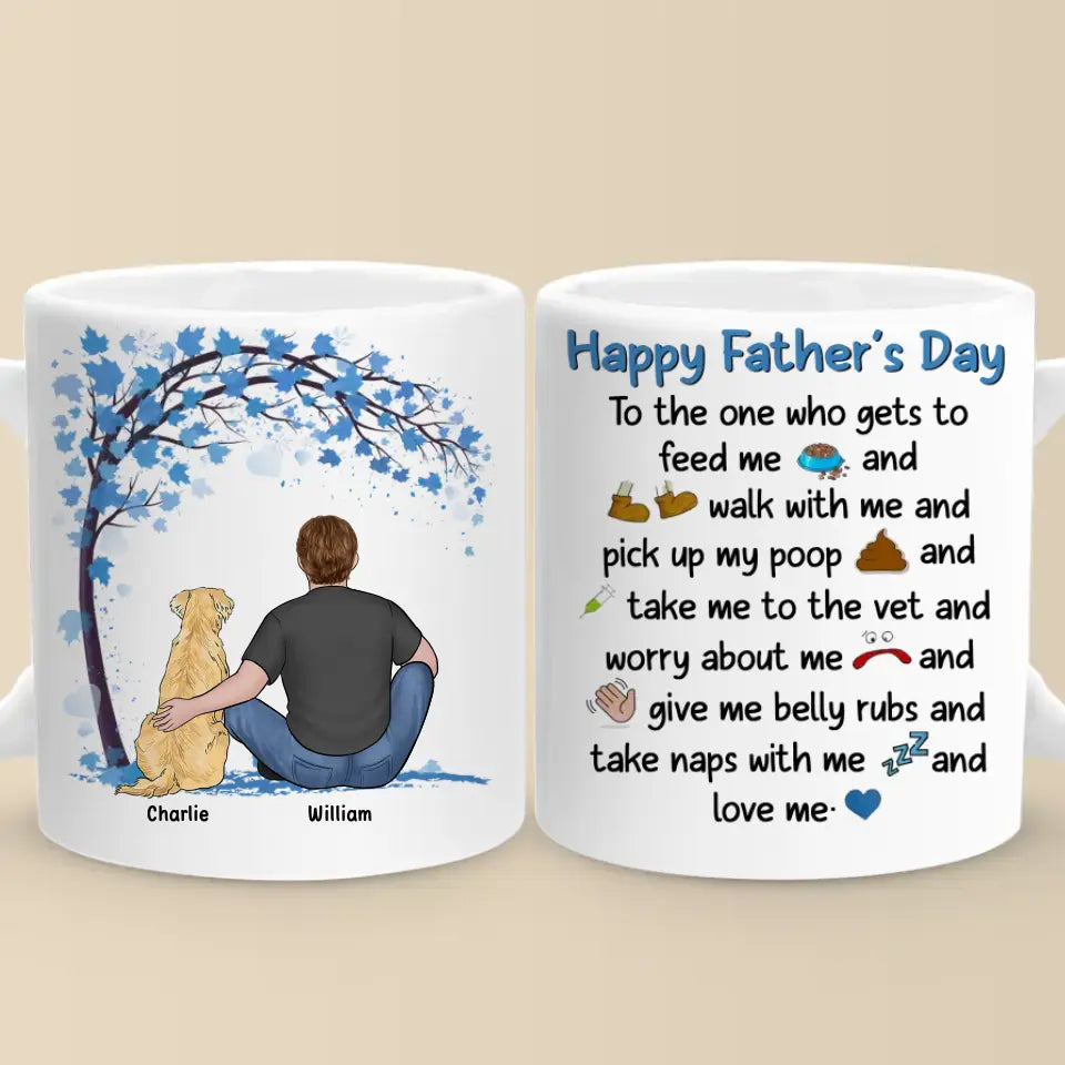 Un lien indéfectible - Mug personnalisé pour chien - Fête des pères, cadeau pour les propriétaires d'animaux et les amoureux des animaux