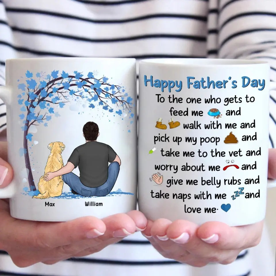 Un lien indéfectible - Mug personnalisé pour chien - Fête des pères, cadeau pour les propriétaires d'animaux et les amoureux des animaux