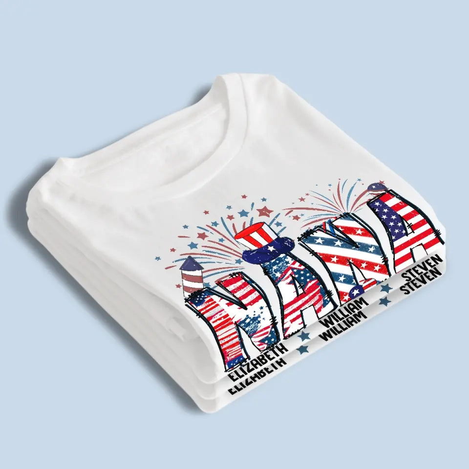 L'un des mots les plus doux que j'aie jamais entendu est "Nana" - T-shirt unisexe personnalisé, sweat à capuche, sweat-shirt - 4 juillet, cadeau pour maman, grand-mère