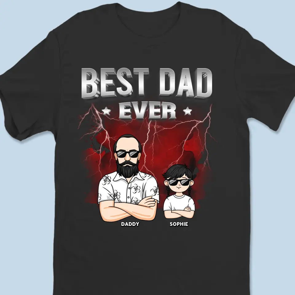 Je suis béni d'avoir à la fois un père et un ami en toi - T-shirt unisexe personnalisé, sweat à capuche, sweat-shirt - Fête des pères, cadeau pour papa, grand-père