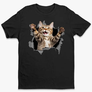 Photo personnalisée : quel plus beau cadeau que l'amour d'un chat ? T-shirt, sweat à capuche et sweat-shirt unisexe personnalisé pour chien et chat. Cadeau pour les propriétaires et les amoureux des animaux.