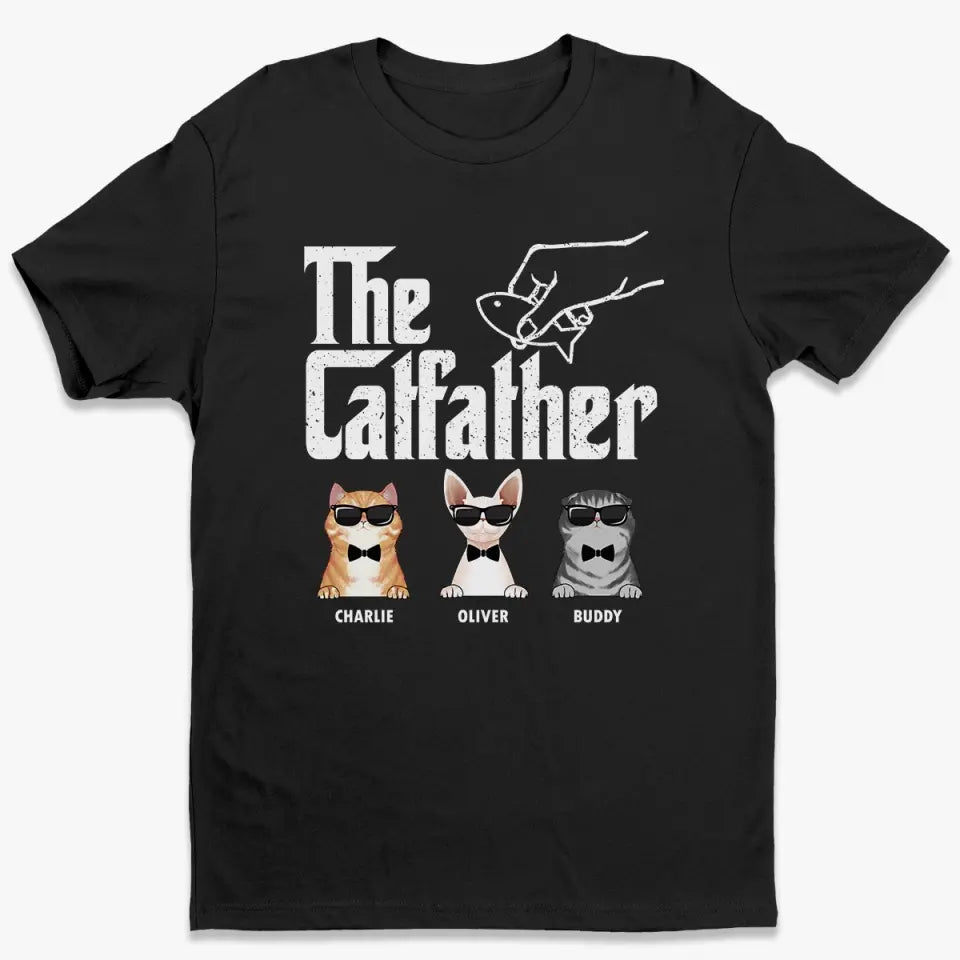 Fier père de plusieurs chats - T-shirt unisexe personnalisé, sweat à capuche et sweat-shirt - Cadeau pour propriétaires et amoureux des animaux
