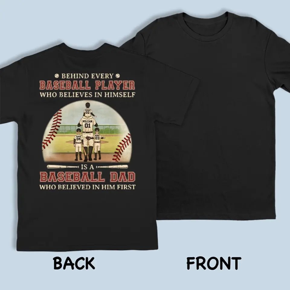 Dieu a frappé un coup de circuit quand il vous a créé - T-shirt unisexe personnalisé imprimé au dos, sweat à capuche, sweat-shirt - Cadeau pour papa, amateurs de sport, joueurs de sport