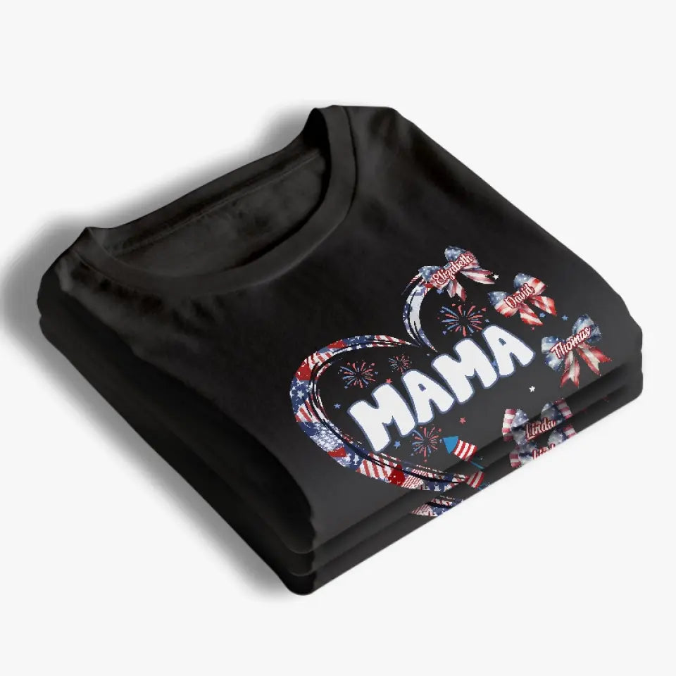 L'amour d'une mère est éternel - T-shirt, sweat à capuche, sweat-shirt unisexe personnalisé pour la famille - 4 juillet, cadeau pour maman, grand-mère