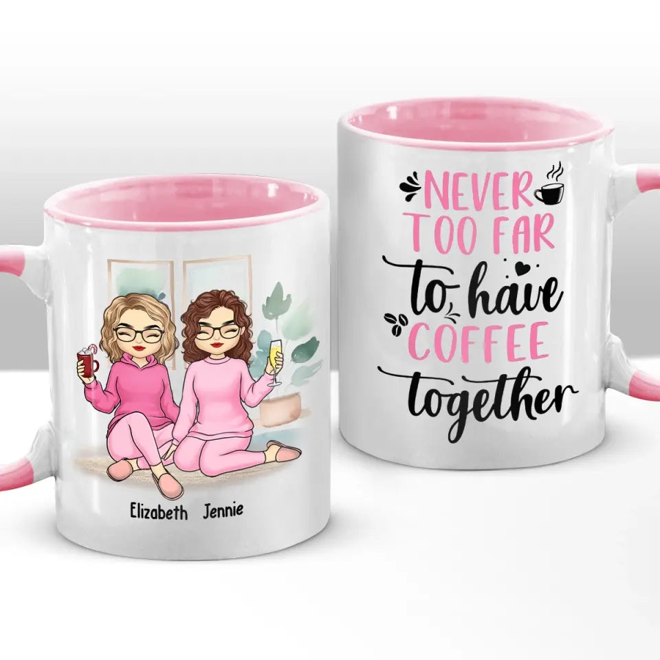 Prenons un café ensemble - Tasse personnalisée avec accents personnalisés - Cadeau pour meilleures amies, meilleures amies, sœurs