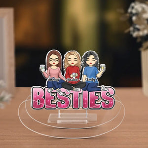Sisters Forever - Support à secouer personnalisé en acrylique - Cadeau pour meilleures amies, meilleures amies et sœurs