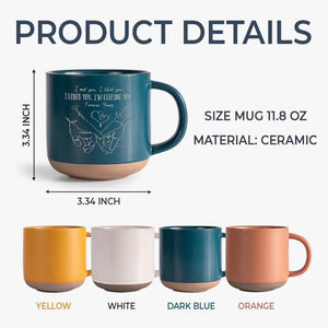 Tiens-moi la main - Tasse personnalisée en céramique pour couple - Cadeau pour mari et femme, anniversaire
