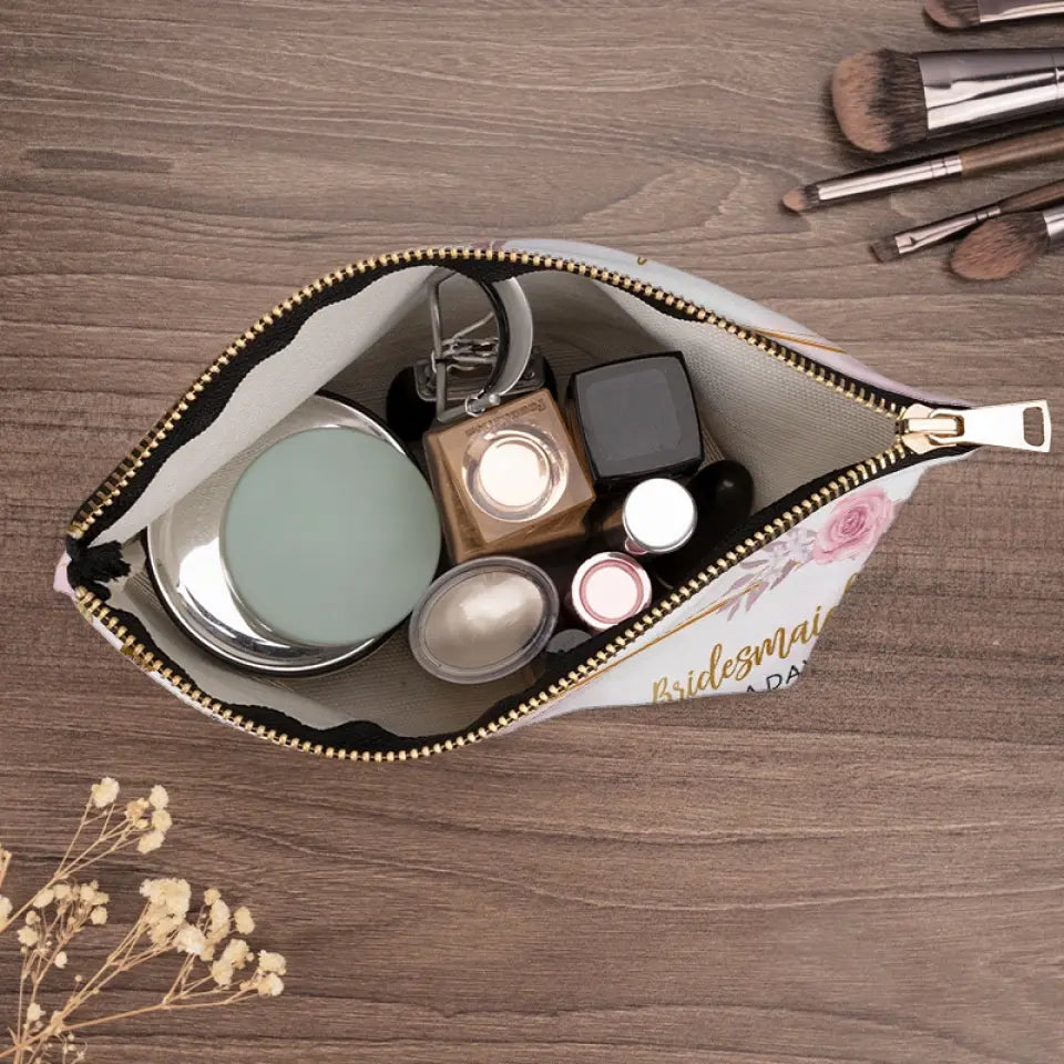 Demoiselle d'honneur d'un jour, meilleure amie pour la vie - Trousse de maquillage personnalisée pour meilleure amie - Cadeau de mariage, cadeau de demoiselle d'honneur pour meilleures amies, meilleures amies, sœurs