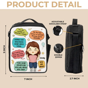 Tu es capable de choses incroyables - Sac à lunch personnalisé - Cadeau de rentrée scolaire pour enfant
