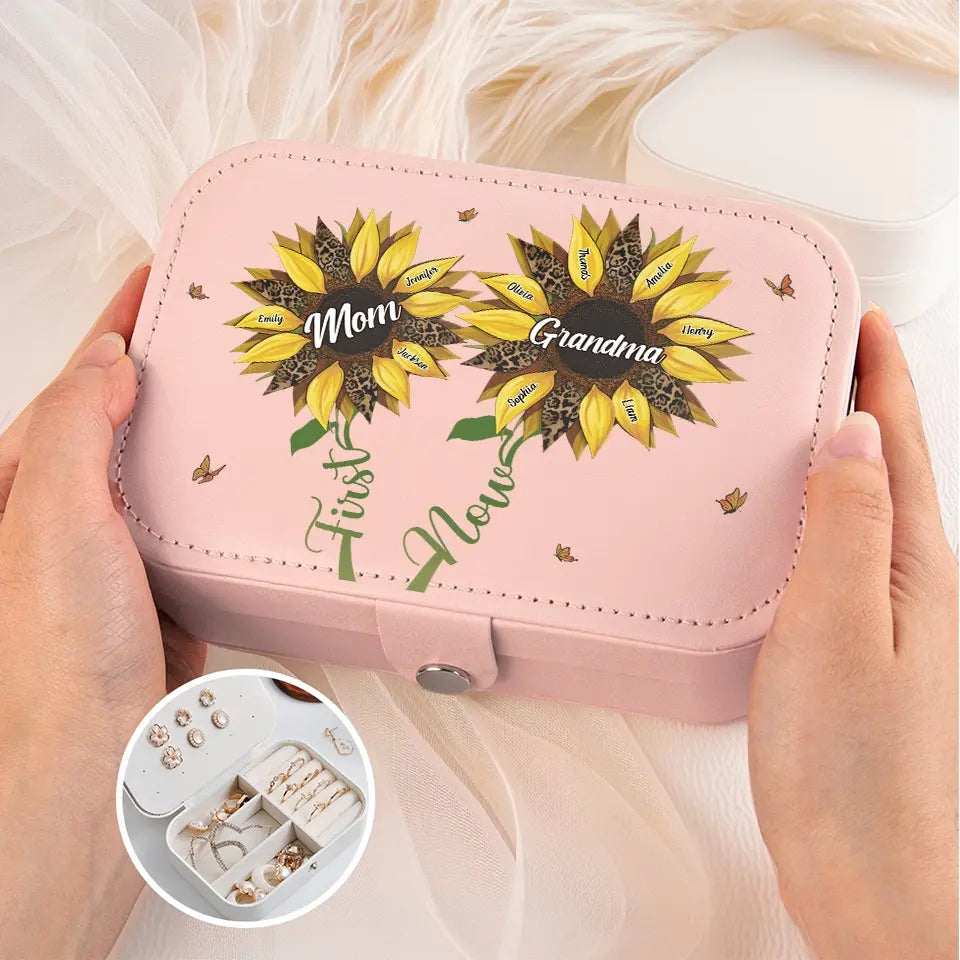 Les mères sont les jardinières de l'âme - Coffret à bijoux personnalisé pour la famille - Cadeau pour maman et grand-mère