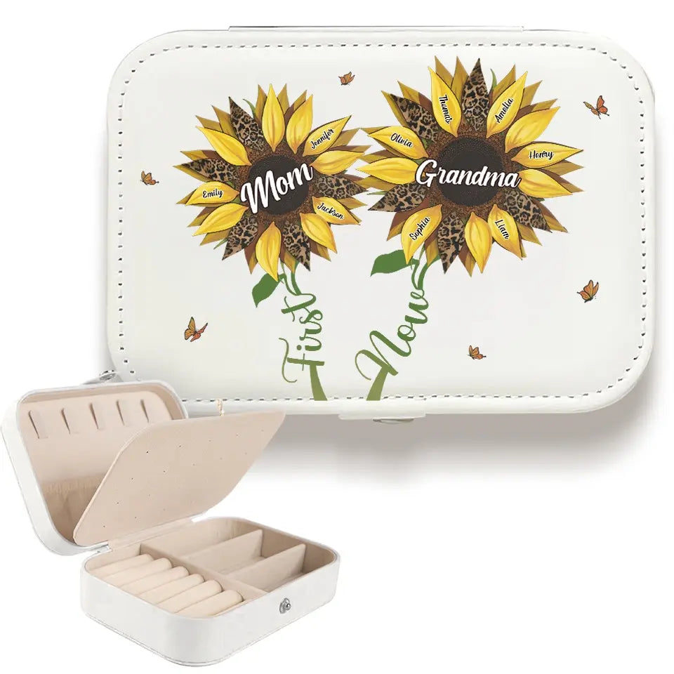 Les mères sont les jardinières de l'âme - Coffret à bijoux personnalisé pour la famille - Cadeau pour maman et grand-mère