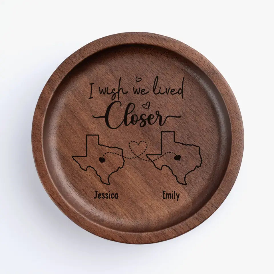 Un meilleur ami est comme un beau bouquet de fleurs - Plat à bijoux en bois personnalisé Bestie - Cadeau pour meilleures amies, meilleures amies, sœurs