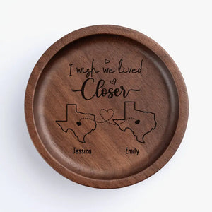 Un meilleur ami est comme un beau bouquet de fleurs - Plat à bijoux en bois personnalisé Bestie - Cadeau pour meilleures amies, meilleures amies, sœurs