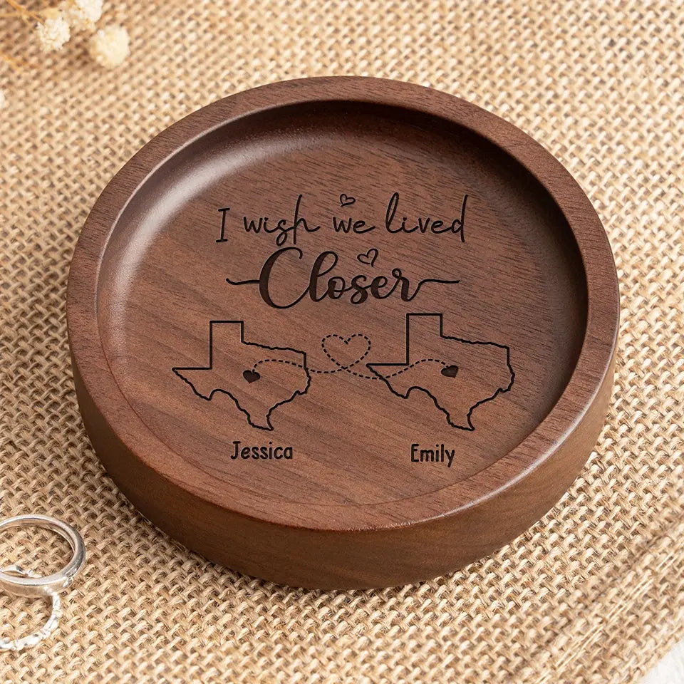 Un meilleur ami est comme un beau bouquet de fleurs - Plat à bijoux en bois personnalisé Bestie - Cadeau pour meilleures amies, meilleures amies, sœurs