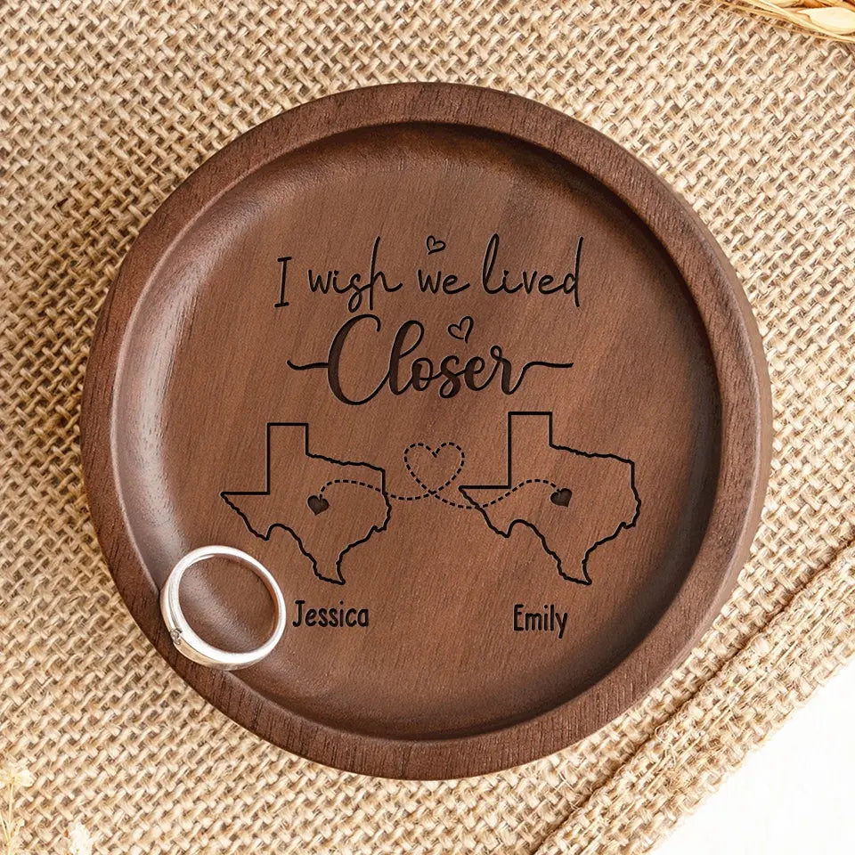 Un meilleur ami est comme un beau bouquet de fleurs - Plat à bijoux en bois personnalisé Bestie - Cadeau pour meilleures amies, meilleures amies, sœurs